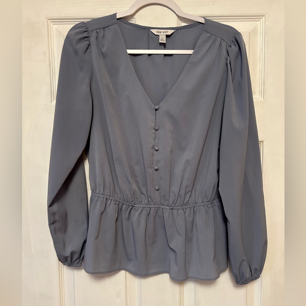 Nine West Button Blouse